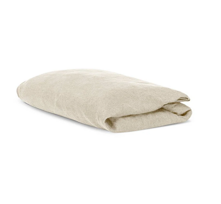 Nkuku - Adya Linen Fitted Sheet - Natural - Super King