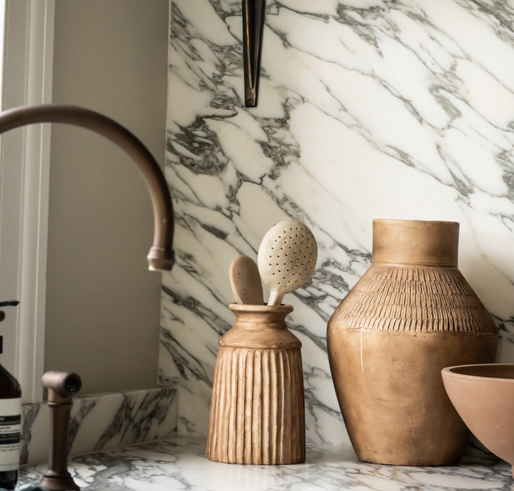 Terracotta Vase - Antique Brown Glaze