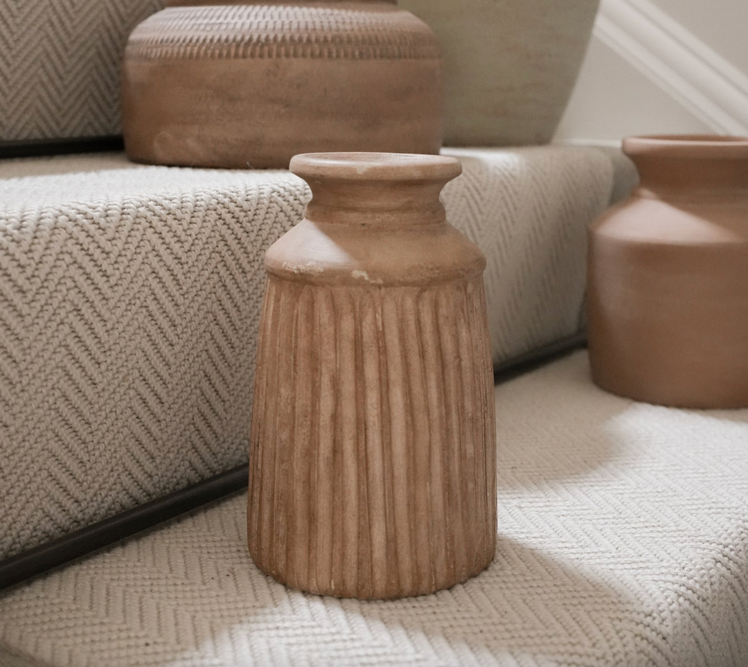 Terracotta Vase - Antique Brown Glaze