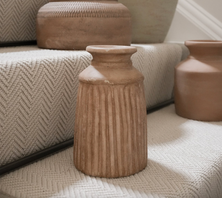 Terracotta Vase - Antique Brown Glaze