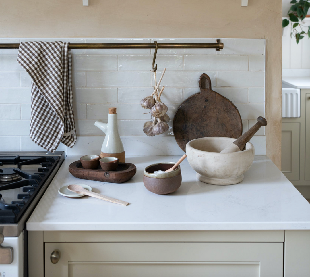 Stoneware Spoon Rest In White