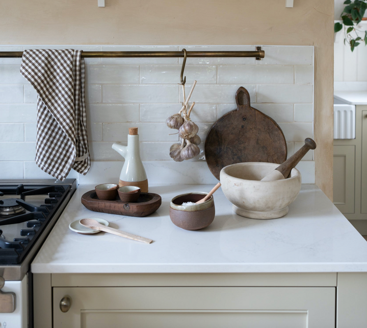 Stoneware Spoon Rest In White