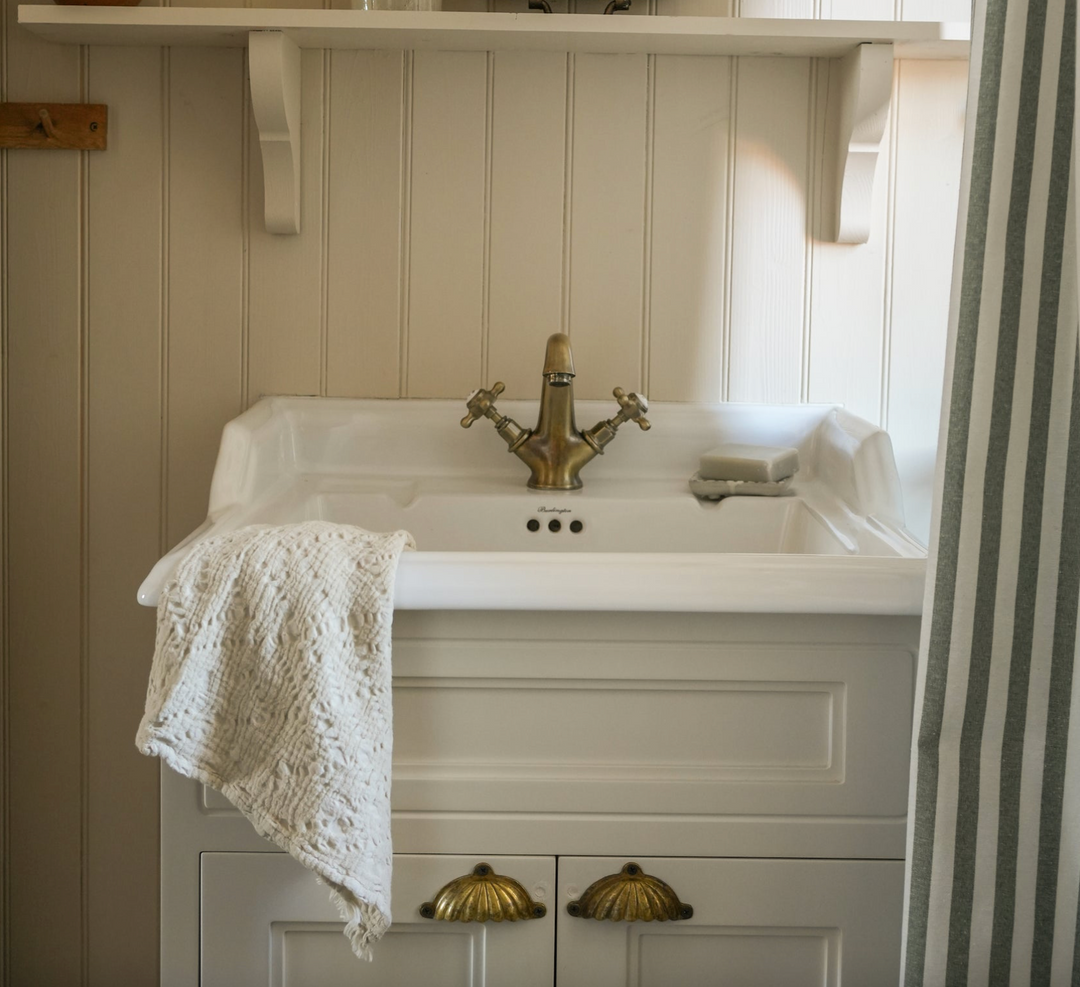 Lace Waffle Hand Towel - Antique White (50 x 70cm)