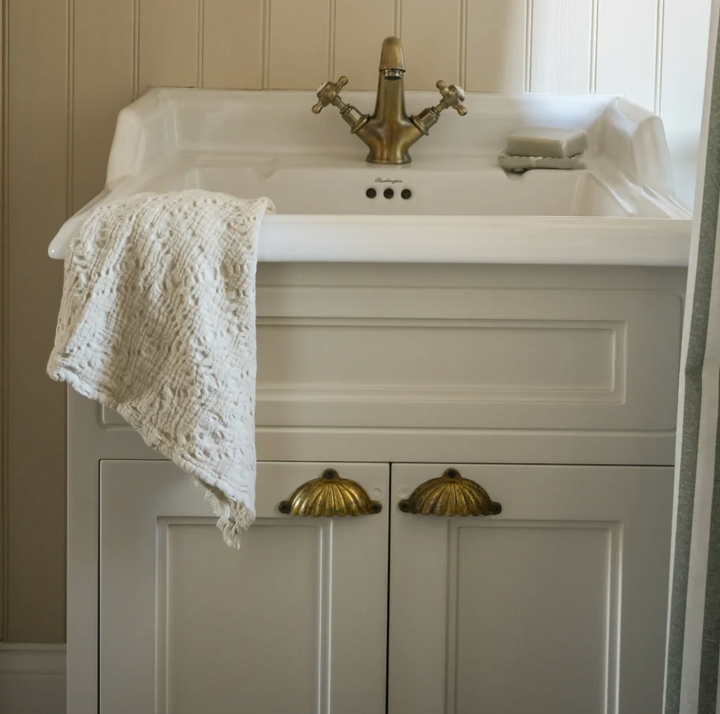 Lace Waffle Hand Towel - Antique White (50 x 70cm)