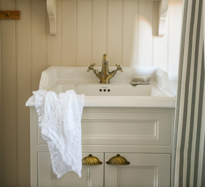 Lace Waffle Hand Towel - White (50 x 70cm)