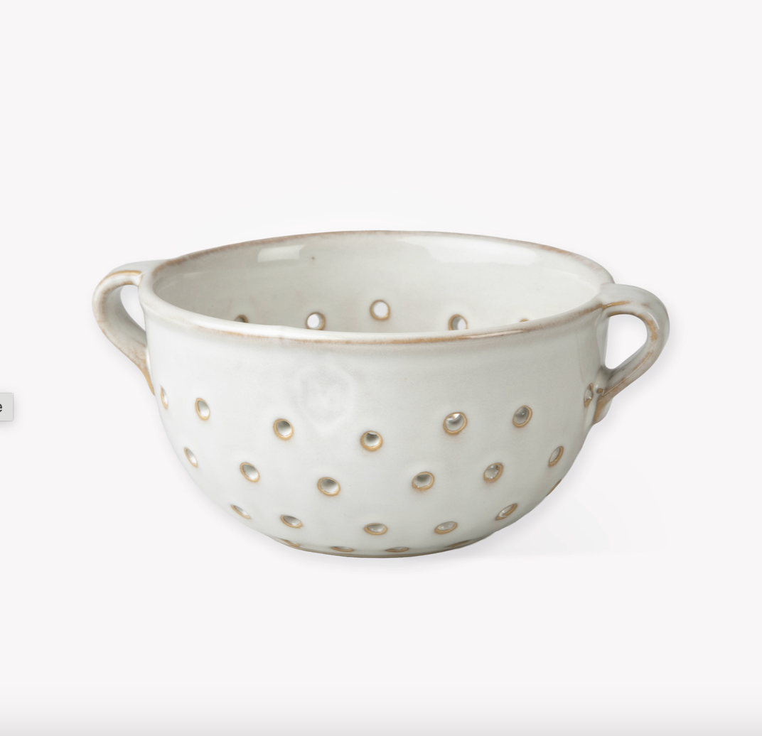 Stoneware Berry Bowl - White