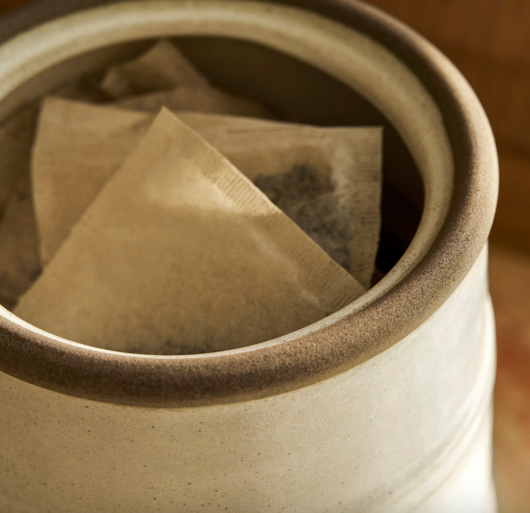 Stoneware Storage Canister - Rustic Cream