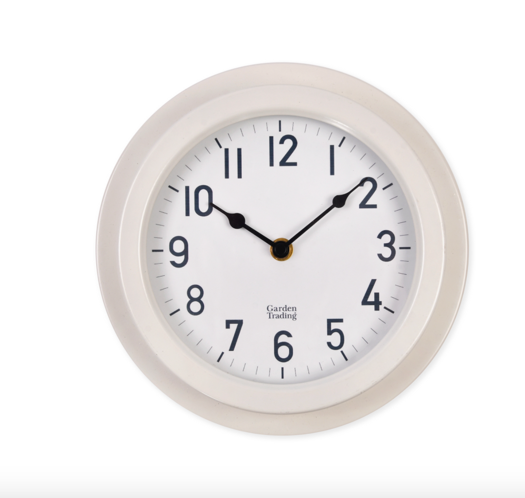 Indoor Outdoor Clock - Cream