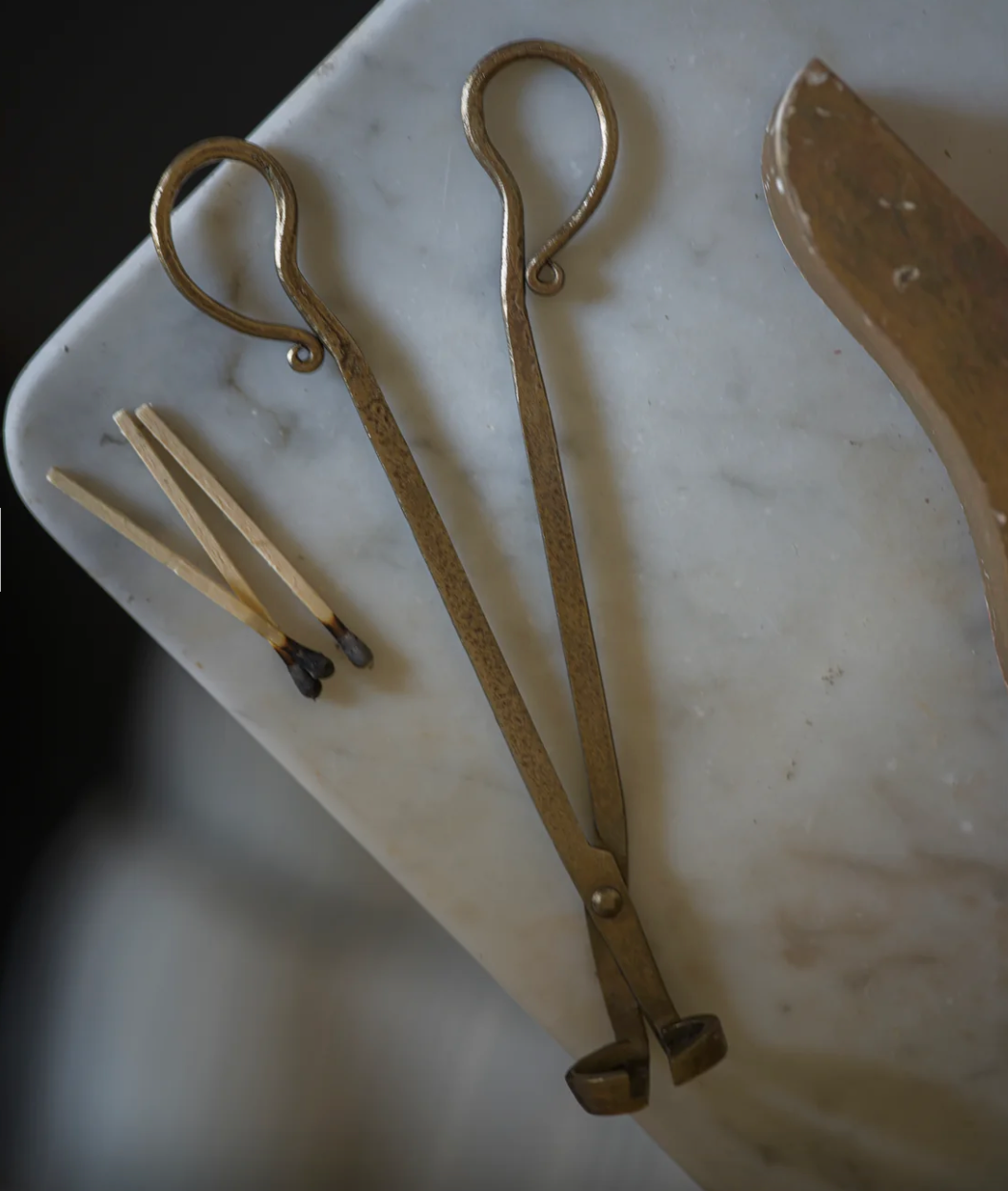 Antique Brass Wick Snips