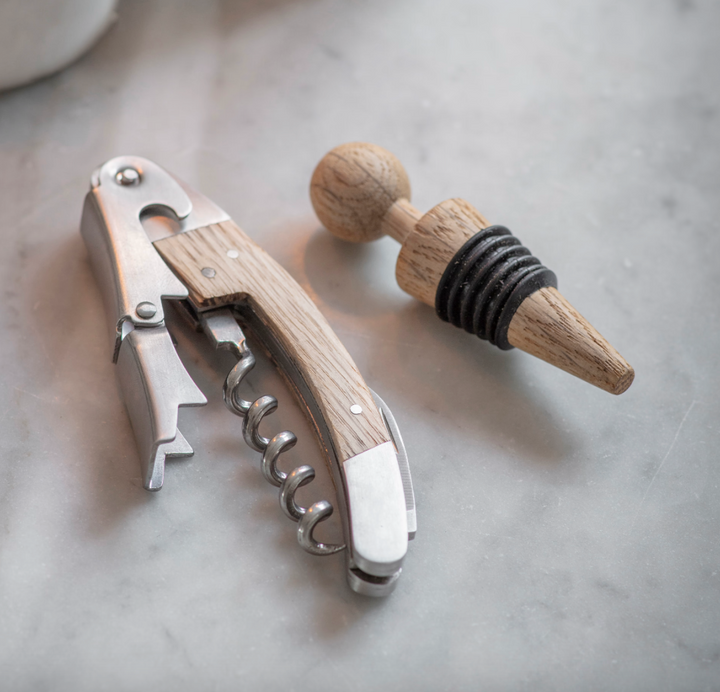 Classic Bottle Opener And Stopper Set