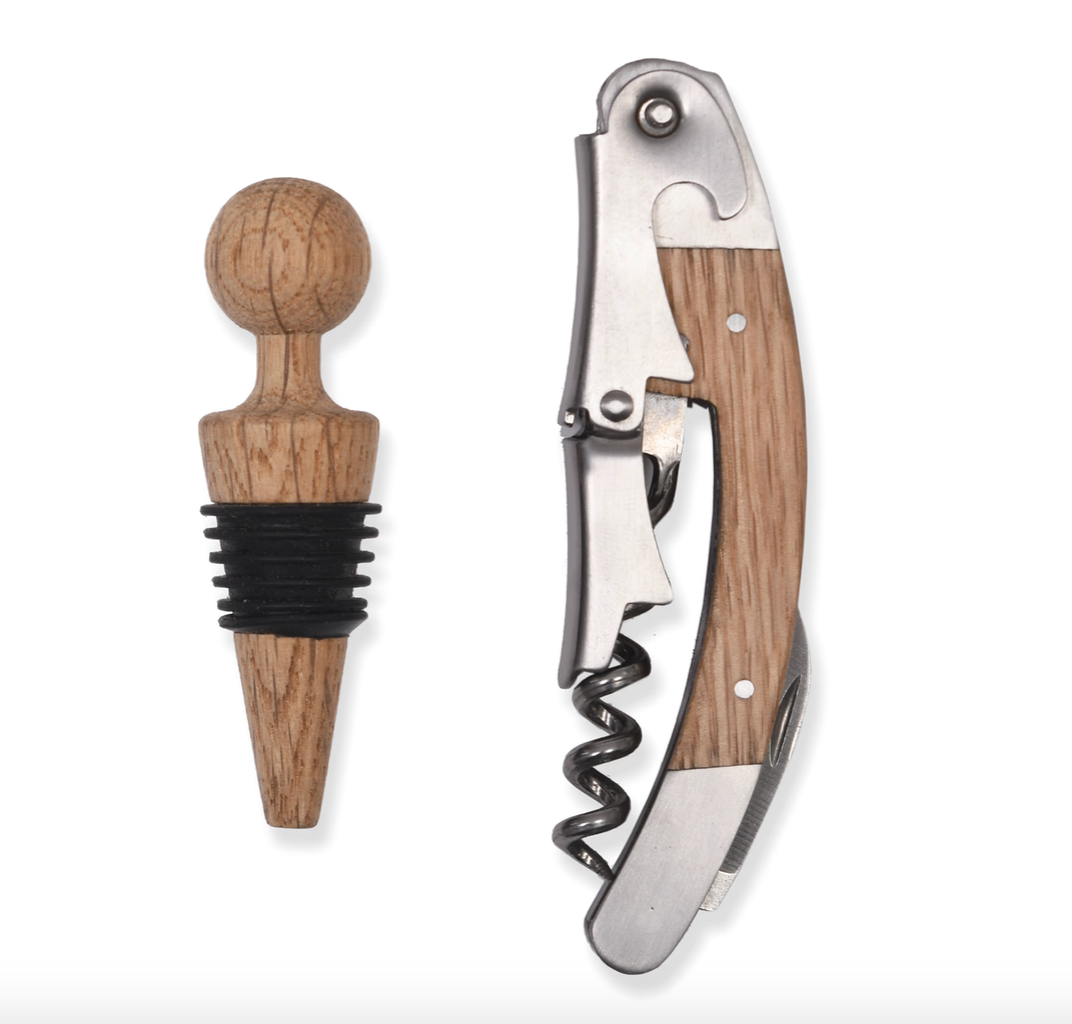 Classic Bottle Opener And Stopper Set