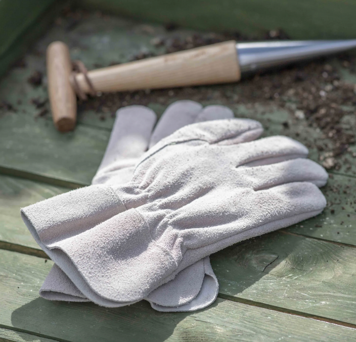 Suede Gardening Gloves - Natural