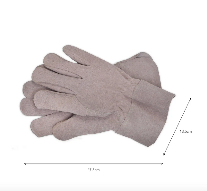 Suede Gardening Gloves - Natural