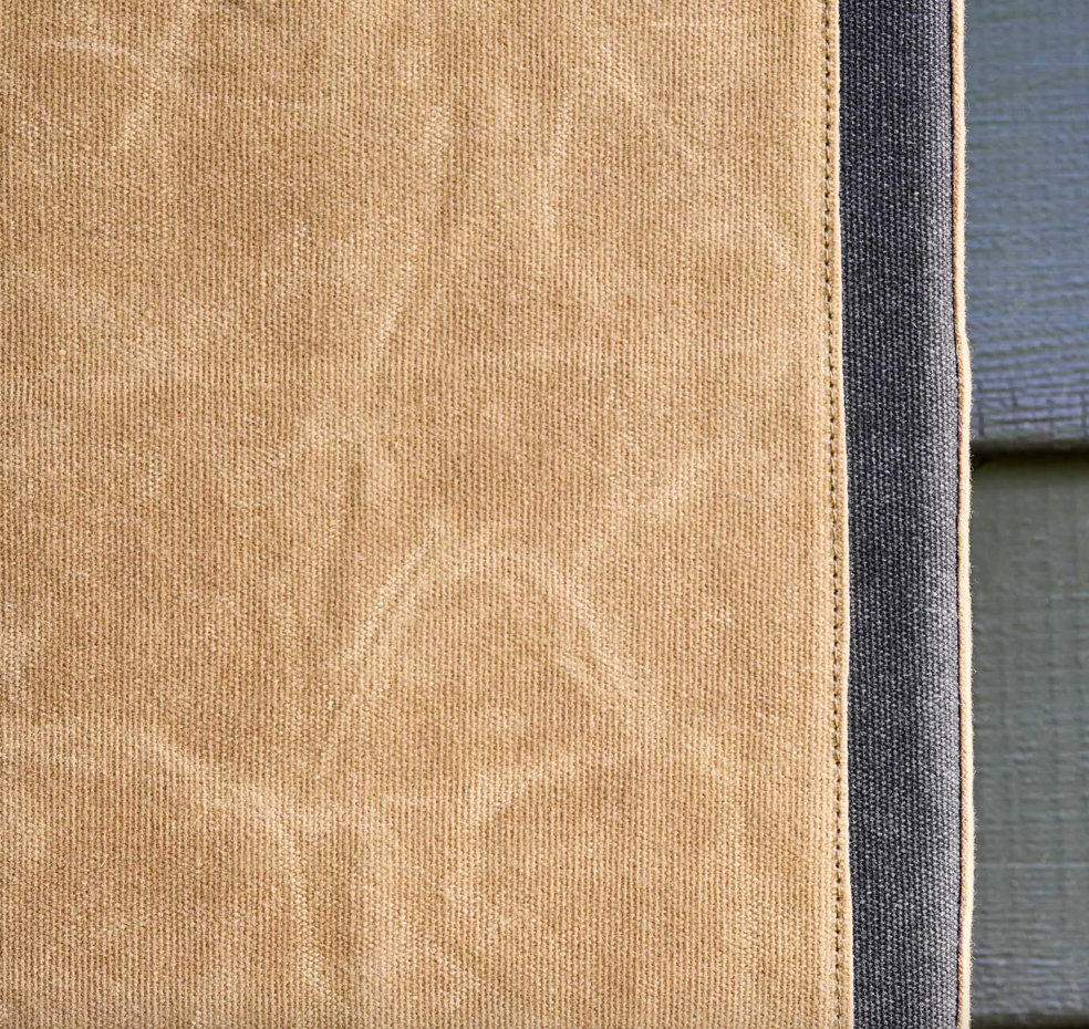 Garden Kneeler Cushion - Charcoal & Natural