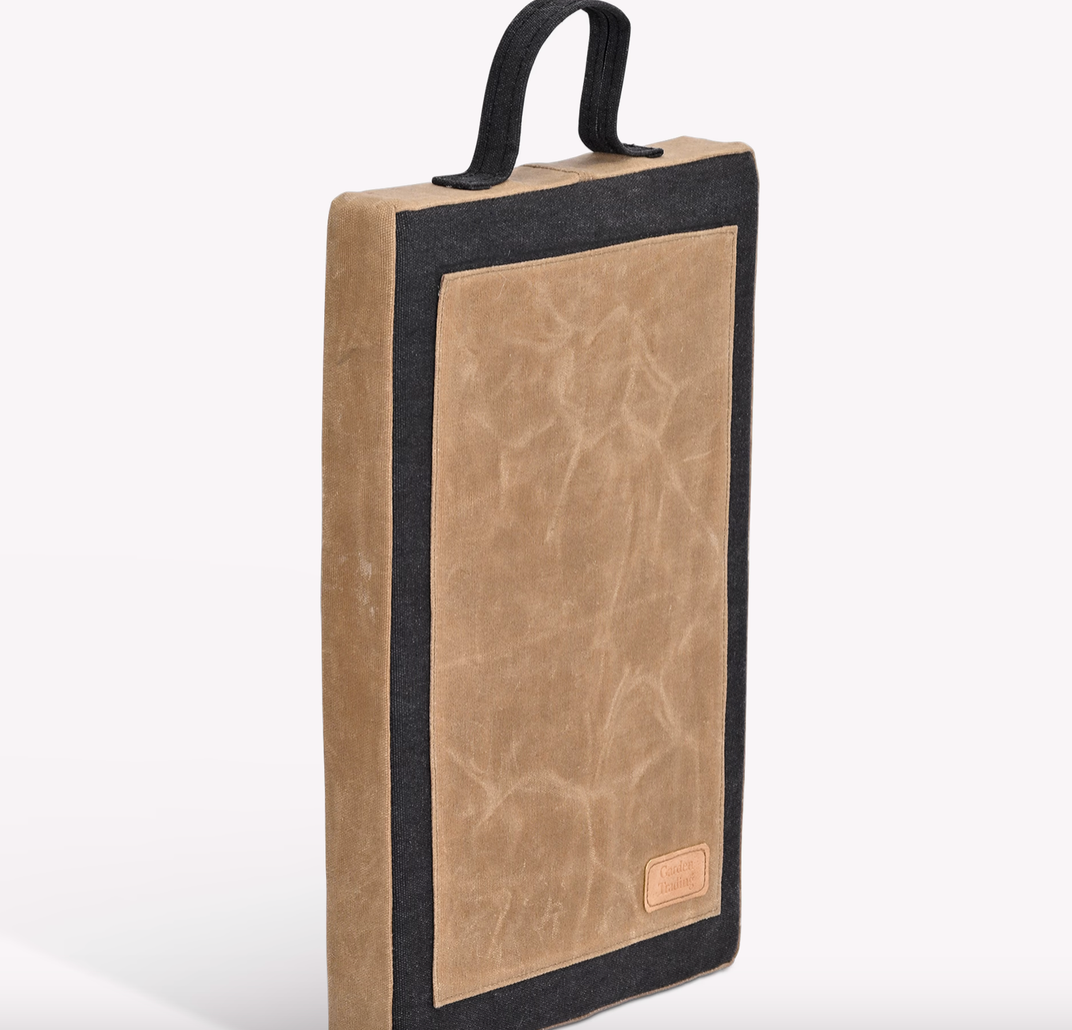 Garden Kneeler Cushion - Charcoal & Natural
