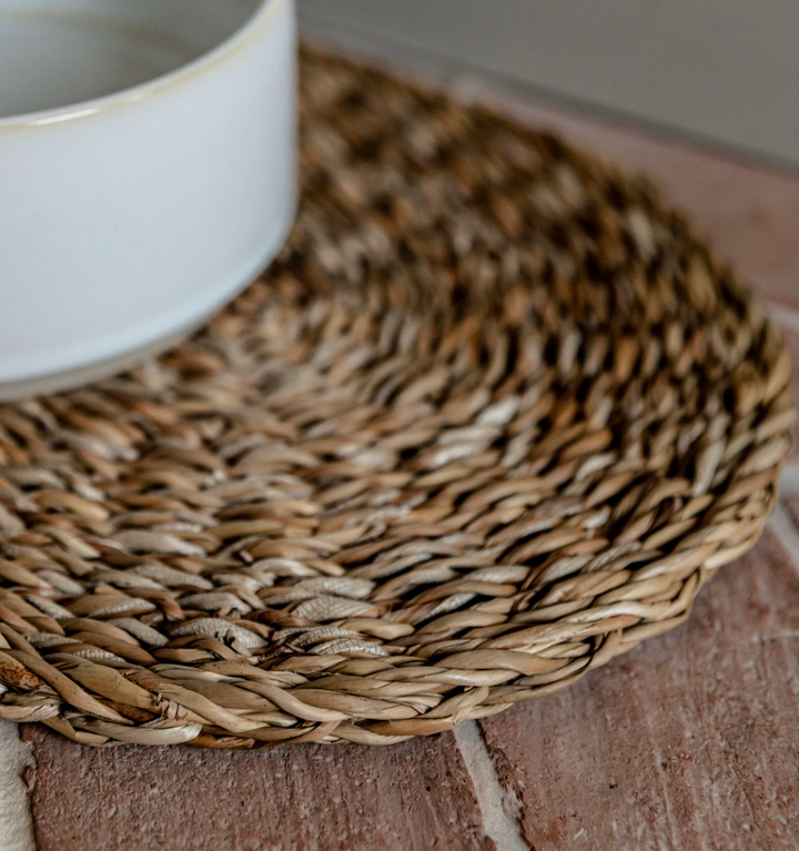 Seagrass Pet Bowl Mat - Natural