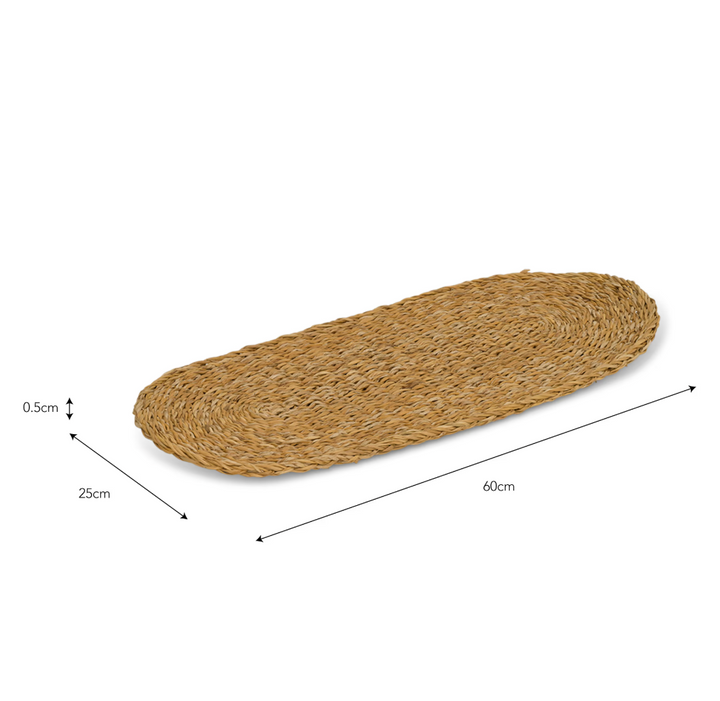 Seagrass Pet Bowl Mat - Natural