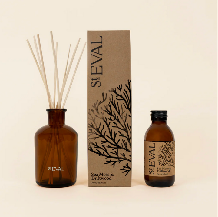 St Eval - Reed Diffuser -Sea Moss &amp; Driftwood