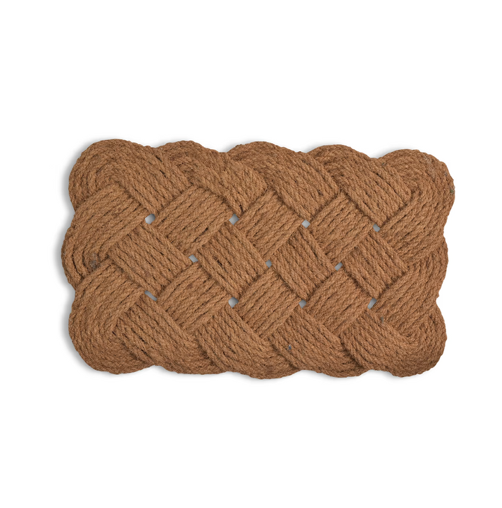 Lovers Knot Coir Doormat - Natural