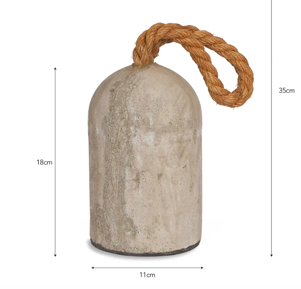 Cement Door Stop - Natural