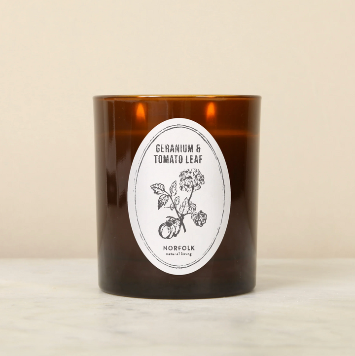 Norfolk Natural Living - Geranium &amp; Tomato Leaf - Candle