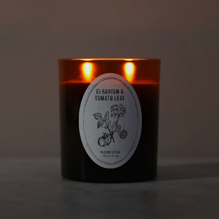 Norfolk Natural Living - Geranium &amp; Tomato Leaf - Candle
