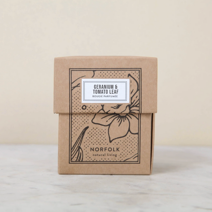 Norfolk Natural Living - Geranium &amp; Tomato Leaf - Candle