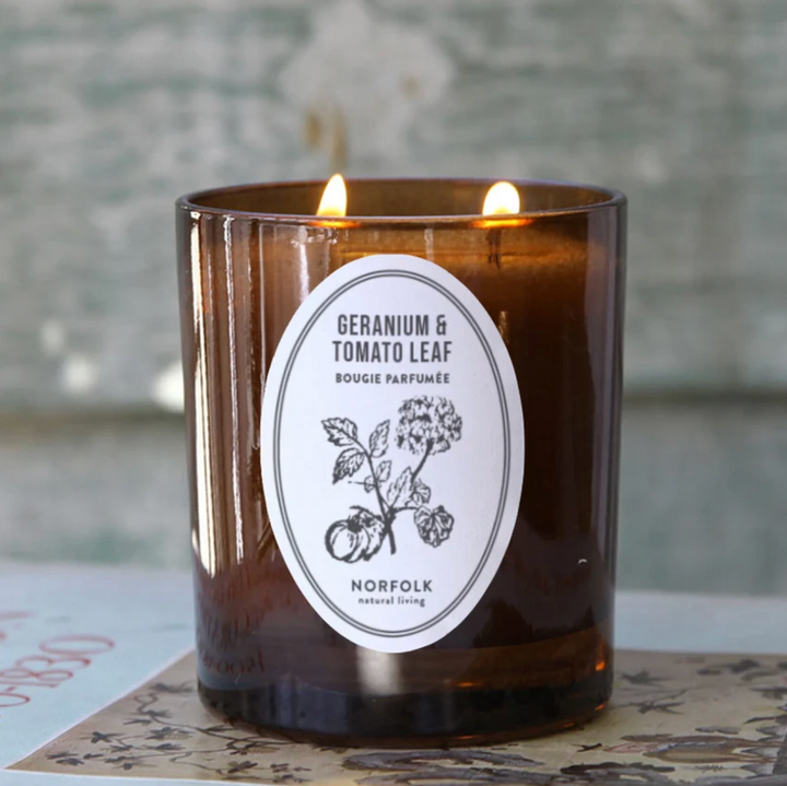 Norfolk Natural Living - Geranium &amp; Tomato Leaf - Candle