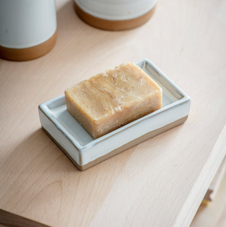 Ceramic Soap Dish - Chalk White