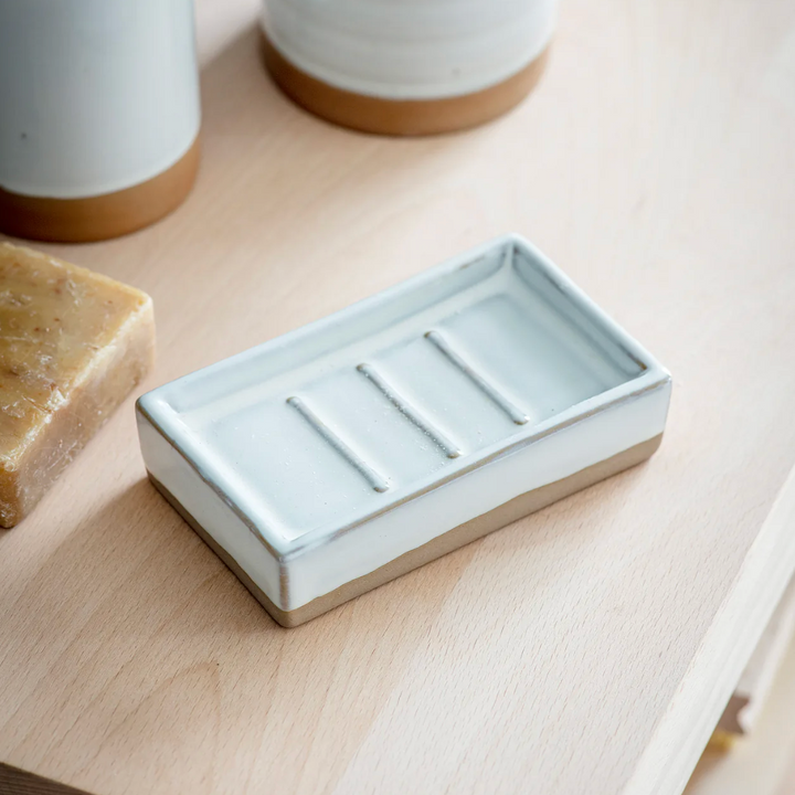Ceramic Soap Dish - Chalk White