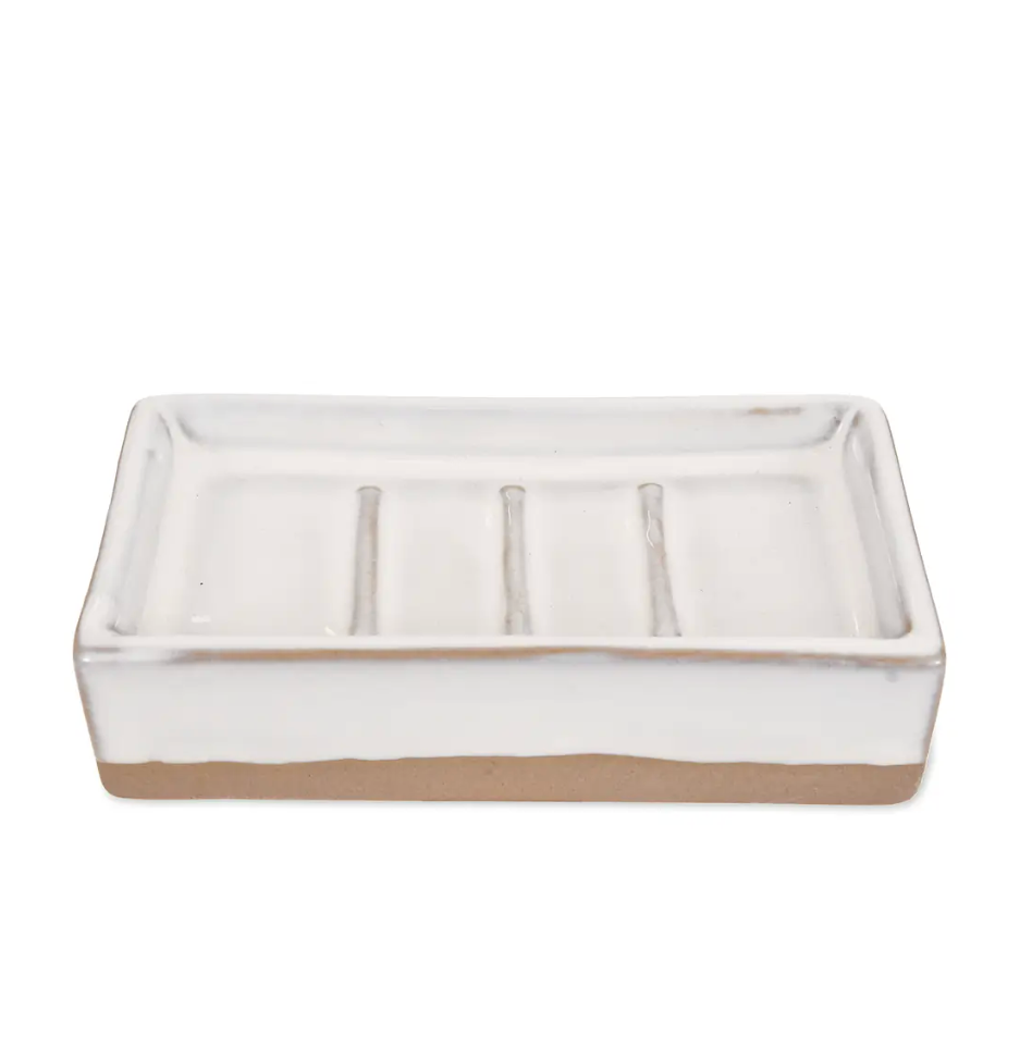 Ceramic Soap Dish - Chalk White