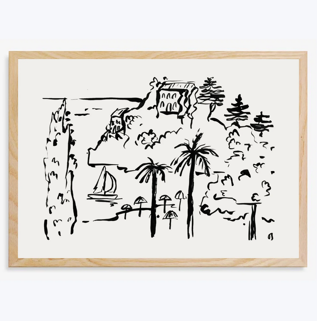 The Med - Unframed Art Print - A4 or A3