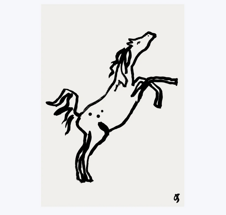 In The Meadow - Unframed Art Print - A4 or A3