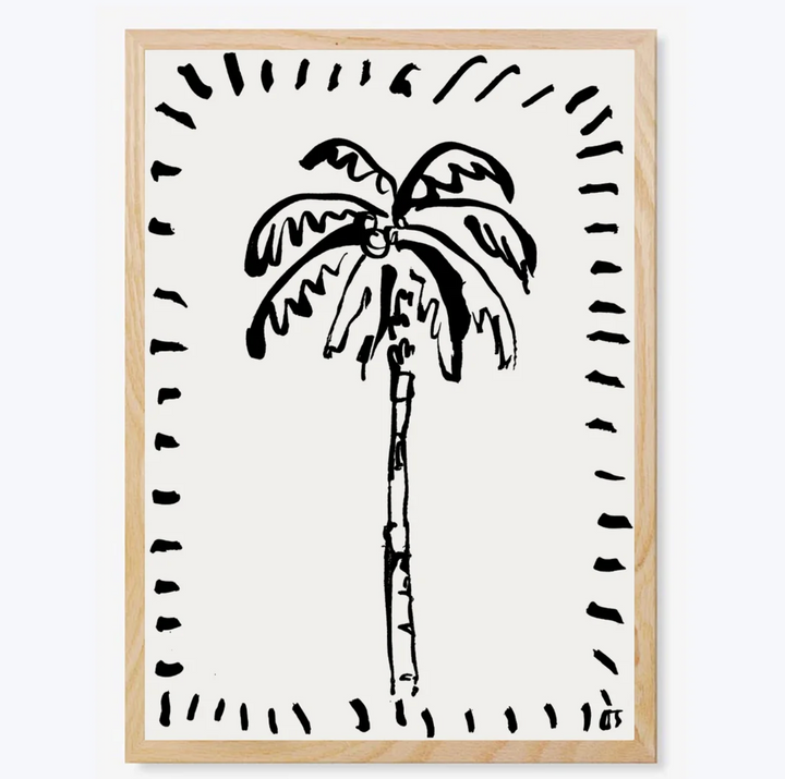 The Coconut Palm - Unframed Art Print - A4 or A3