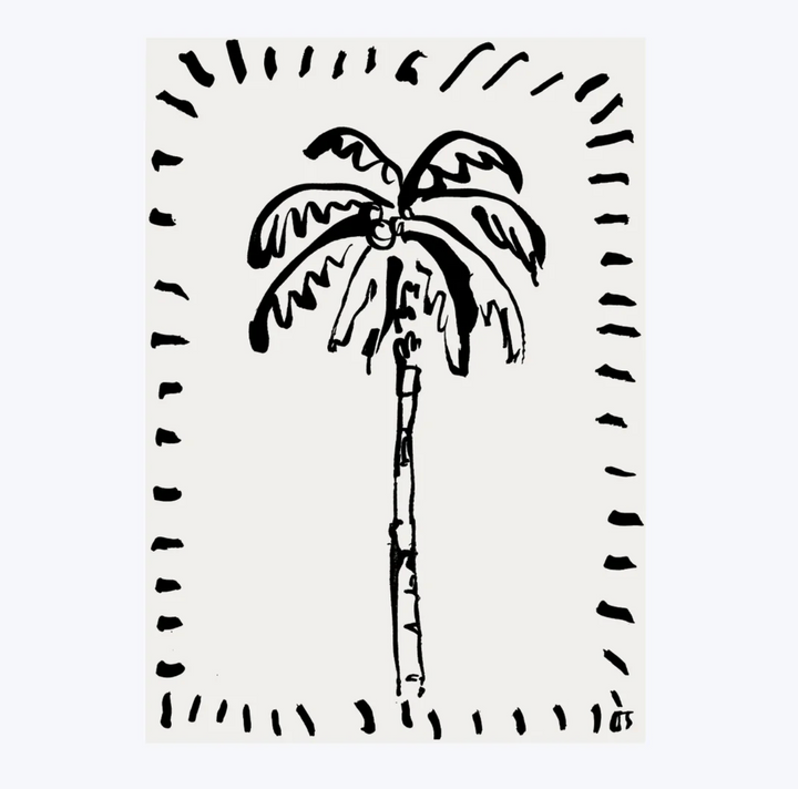 The Coconut Palm - Unframed Art Print - A4 or A3