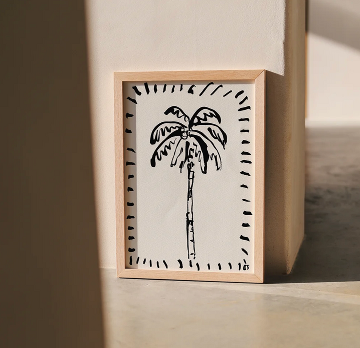 The Coconut Palm - Unframed Art Print - A4 or A3