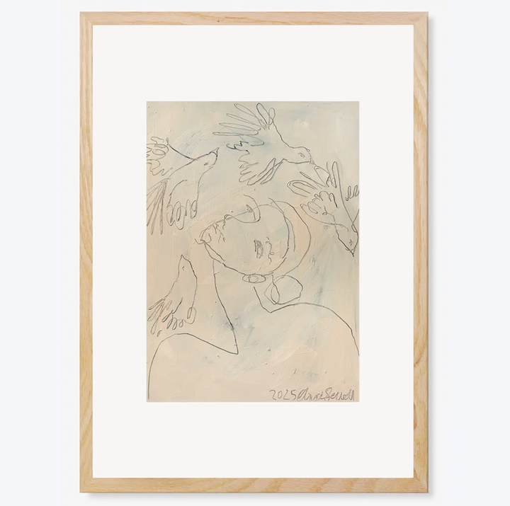 Four Doves - Art Print - A4 or A3