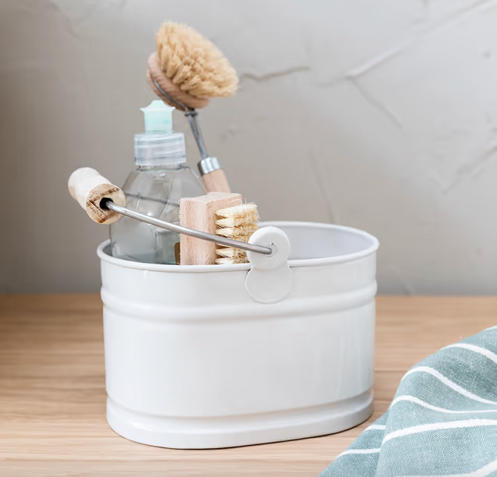 Metal Wash Up Tidy - Chalk White