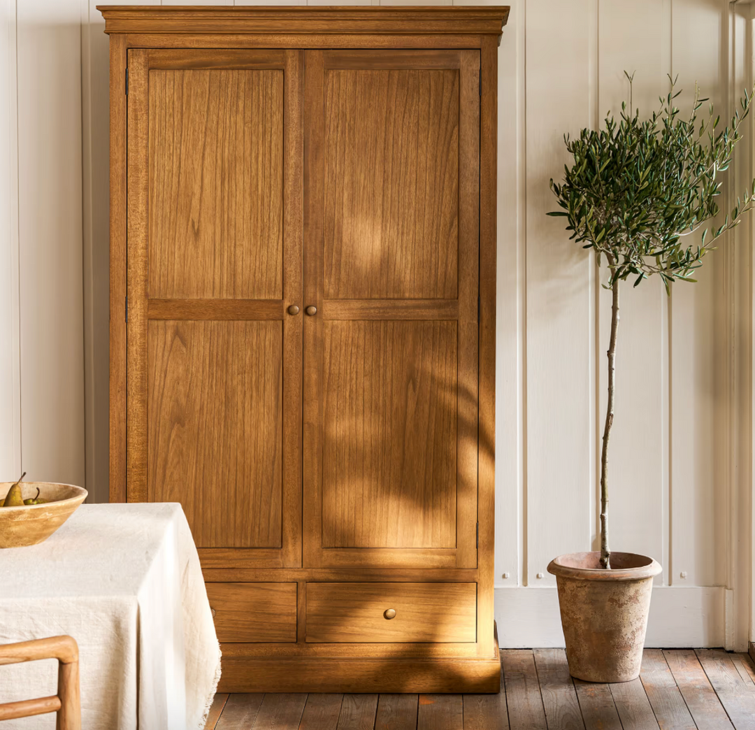Natural Wood Freestanding Farmhouse Pantry