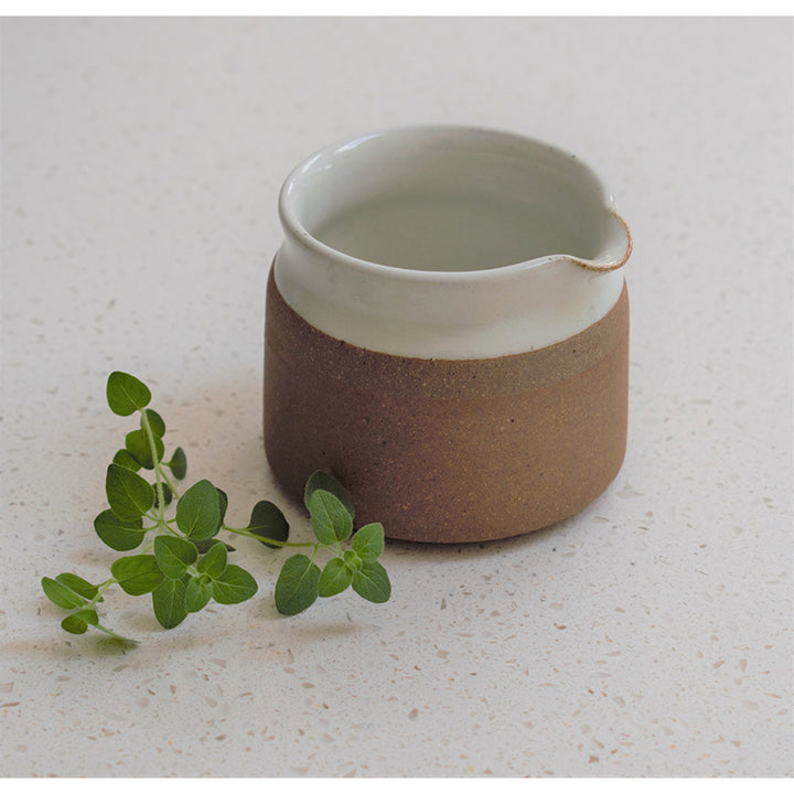 Stoneware Milk Or Cream Jug In White