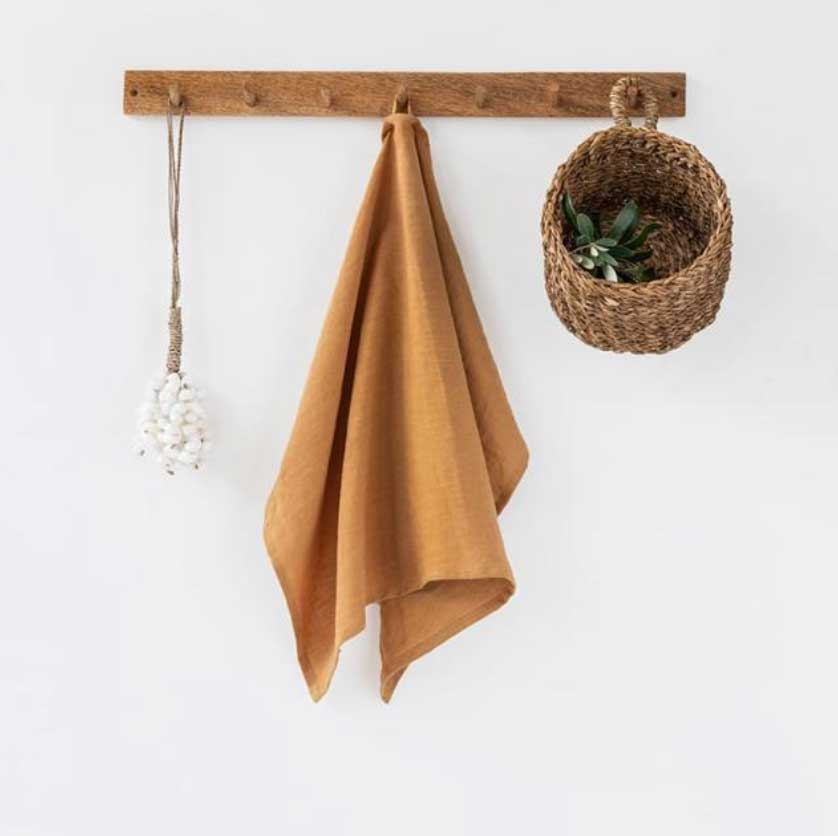 LINEN TEA TOWEL IN CINNAMON