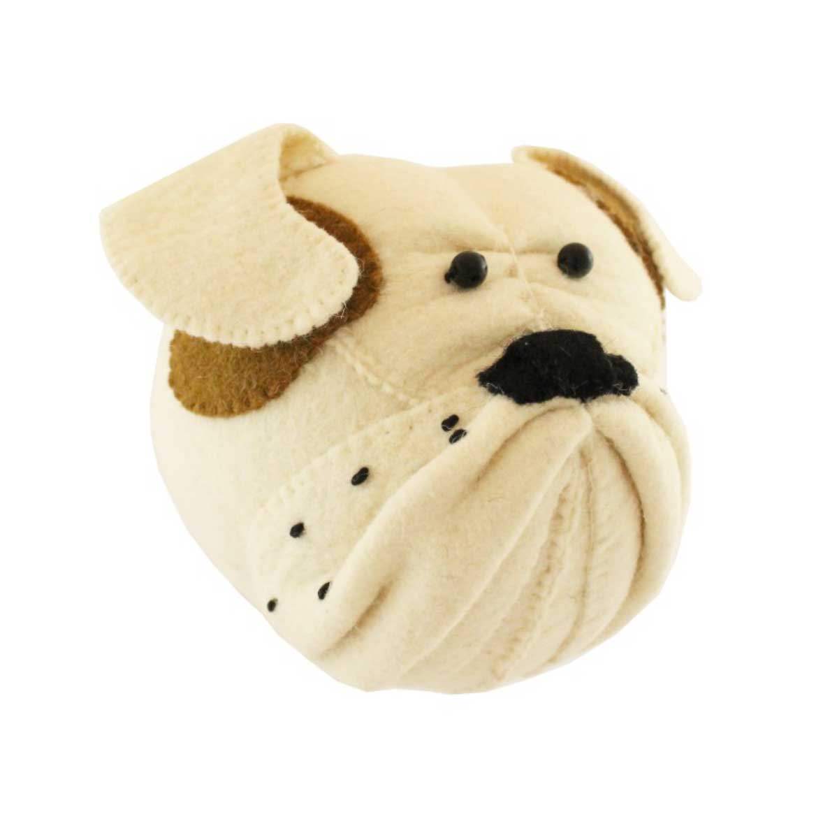 MINI BULLDOG HEAD WALL HANGING1