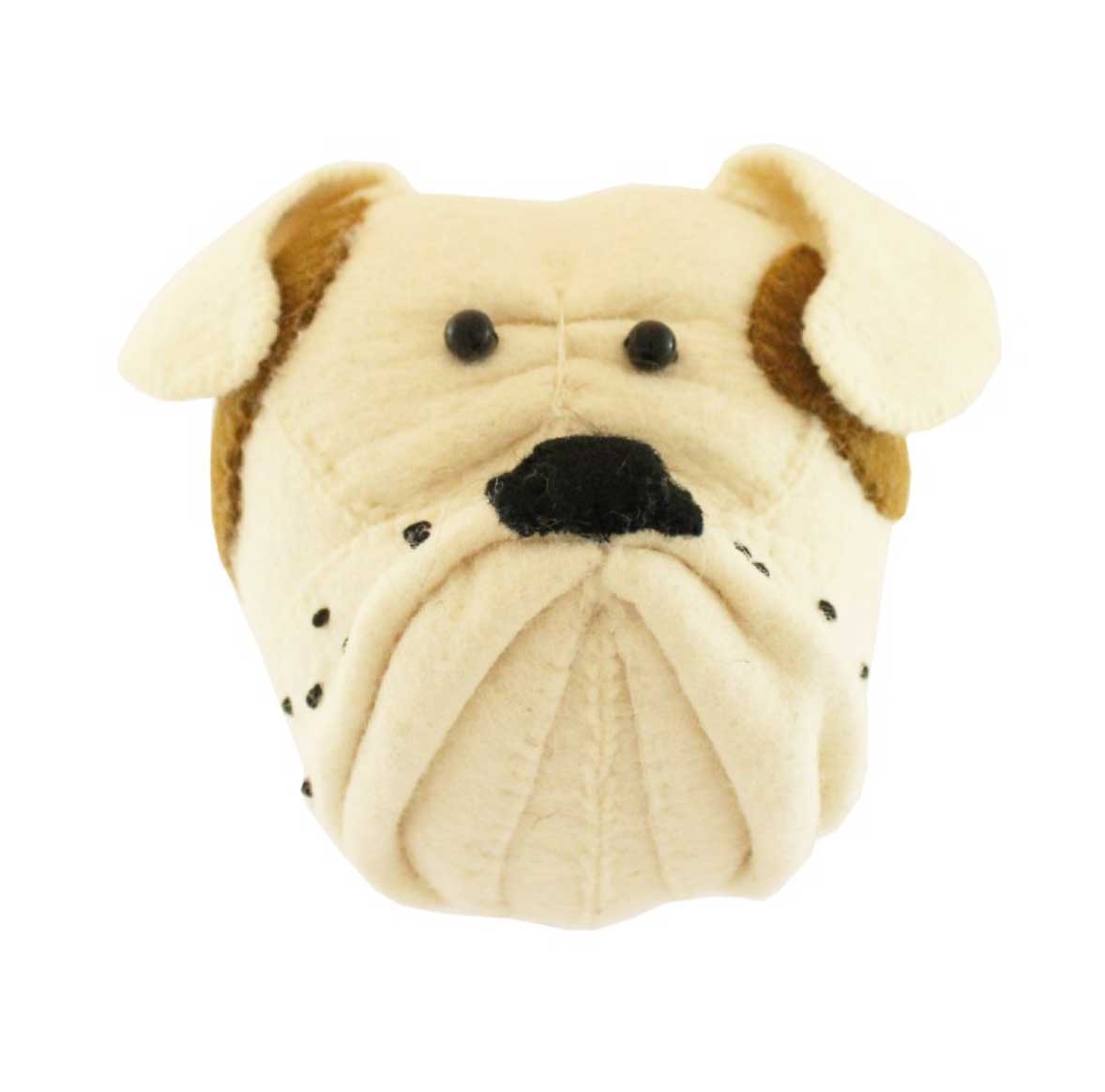 MINI BULLDOG HEAD WALL HANGING2